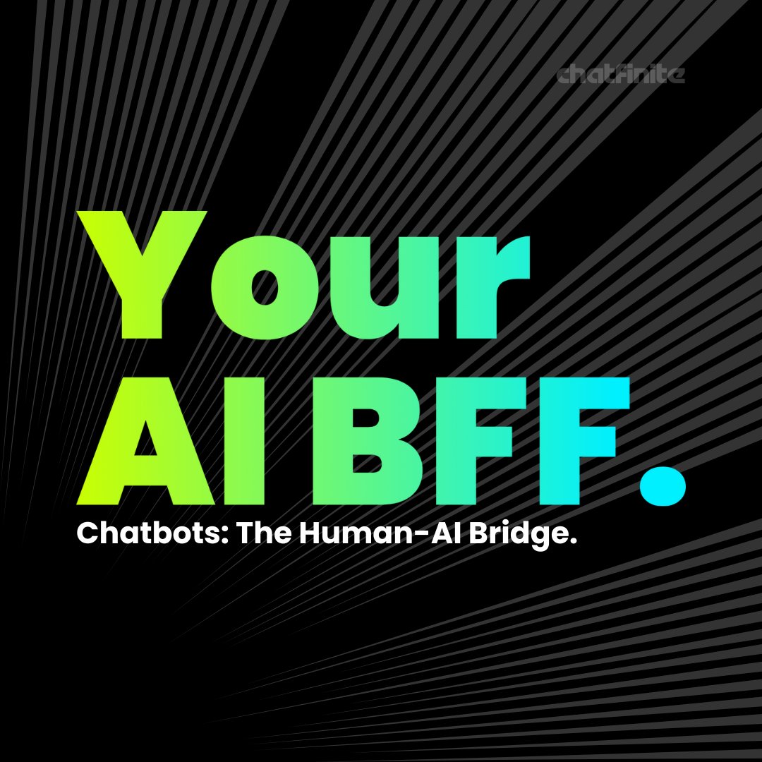 chatfinite's tweet photo. Chatbots are more than just tools. They're the bridge between humans and AI, making technology more intuitive and personalized.

Read more on our IG 👉 @chatfinite

#Chatbots #AI #Conversations https://t.co/Zk9pyVJS27