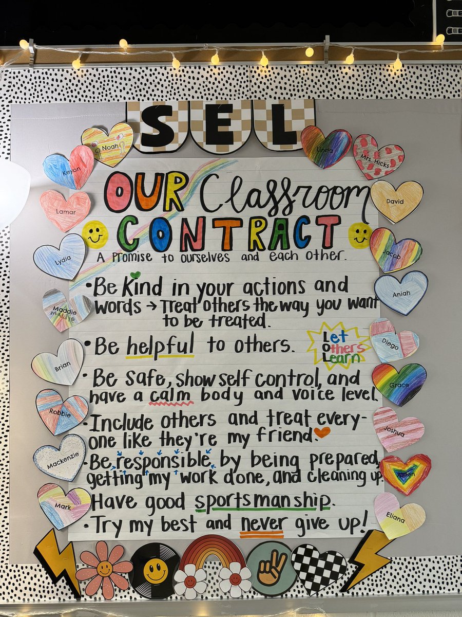 Our classroom contract 📜
A promise to ourselves &amp; each other  ❤️
<a href="/troyhoferelem/">Troy Hofer</a>