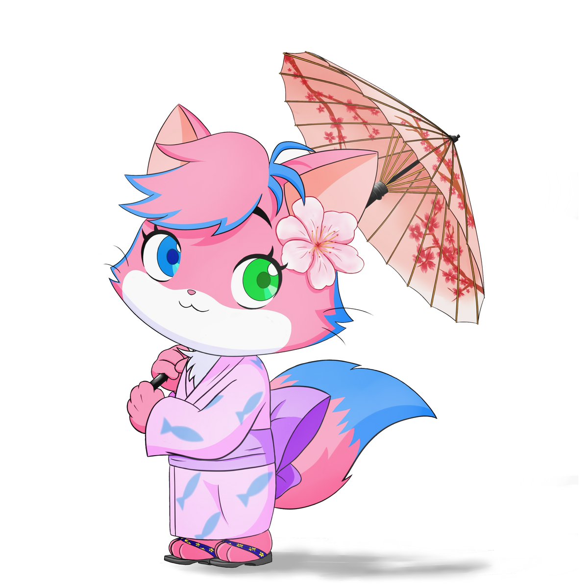 Nib_rous's tweet photo. I learned from some sources that Alpha was on vacation in Japan so I decided to draw her in traditional Japanese attire 👘🐈
I hope she had a good time there and brought lots of souvenirs, (especially anime goodies). ✨

#Alphalexa #Ryanstoyreview #Vtubers #Japan https://t.co/cJvFmr1ExG