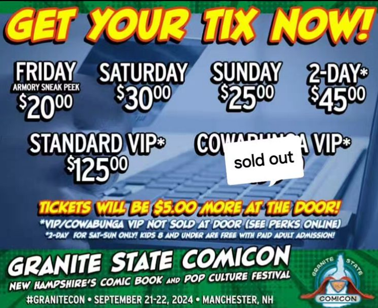 HuskyLeafStudio's tweet photo. A lot of new artwork is getting drawn for @Granitecon and your chance at grabbing VIP tickets is almost gone! Go to https://t.co/1rZVygwT6p to grab your tickets. See y'all very soon &amp; make sure to say hello if you stop by our table!

#GraniteCon #Comics #illustration https://t.co/efIw2cNcgQ