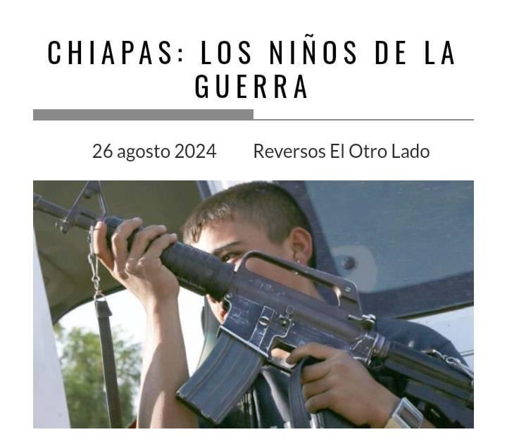 La primera de #Reversos de esta semana. Un texto de <a href="/RivelinoRueda/">Rivelino Rueda</a> 
Primero fueron utilizados como “halcones”, como vigías de las organizaciones criminales. 

#chiapasmexico #Chiapas2024 #Chiapas
reversos.mx/chiapas-los-ni…
#RegresoAClases #RegresoAClases2024