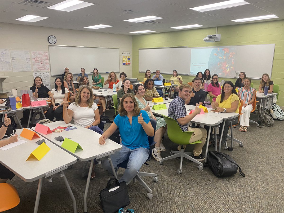 Great kickoff to the fall semester! Our first night included a student-teaching orientation with 20 future educators (and their field supervisors)! Such a privilege to be part of this work!💙🐦