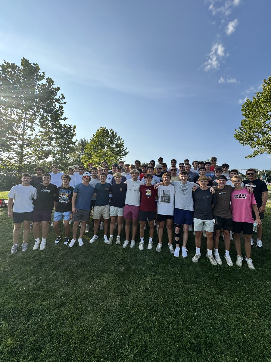SetonHillLax's tweet photo. The annual Fall Semester kick-off BBQ is complete! Always a great way to welcome our newest FAMILY members. Excited to get on the practice field in a few days.

#Family | #BRG https://t.co/I3RxIZ13Ma