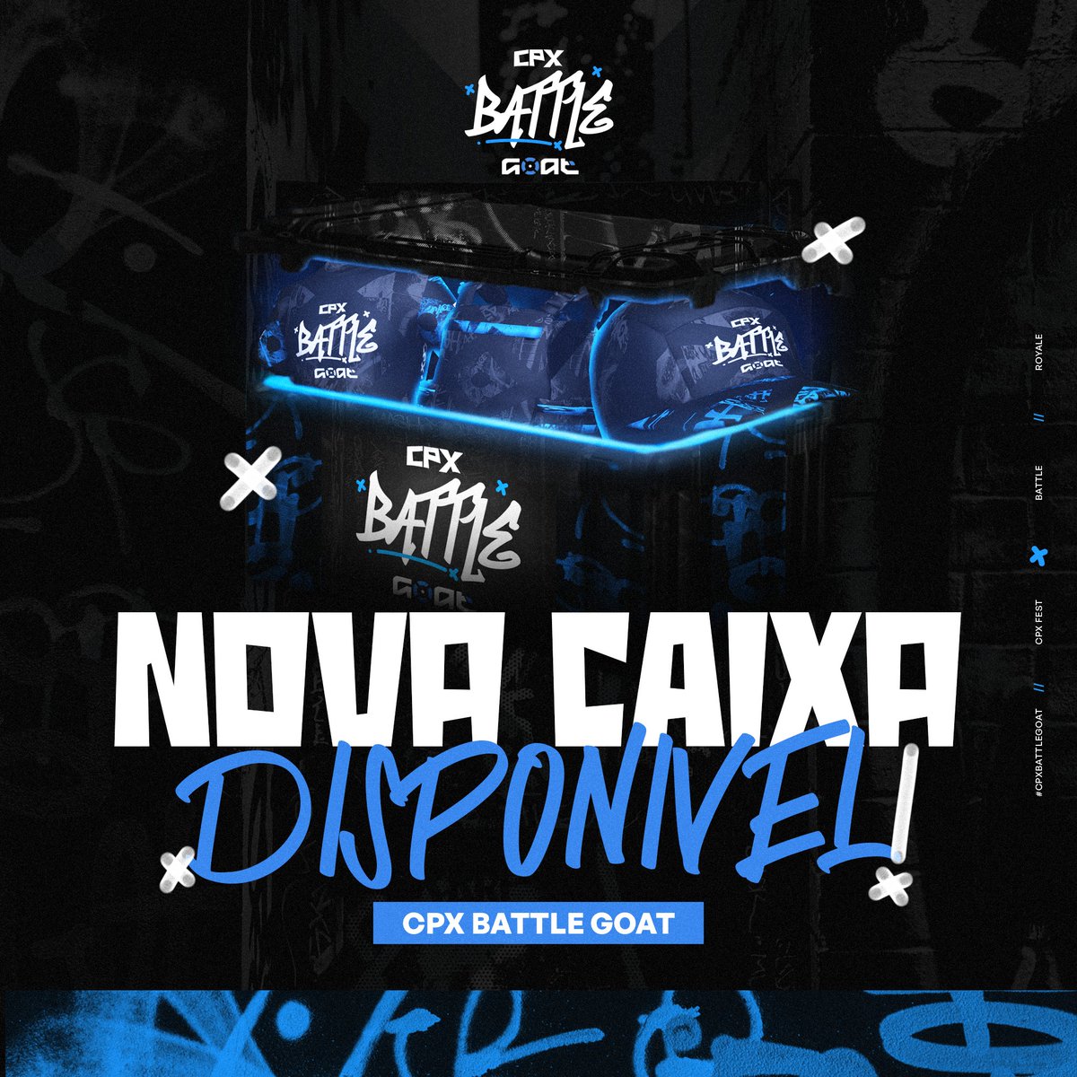 A Caixa CPX Battle GOAT já está disponível em nossa loja!

Aproveite por tempo limitado!

loja.goatroyale.com/categories/312…