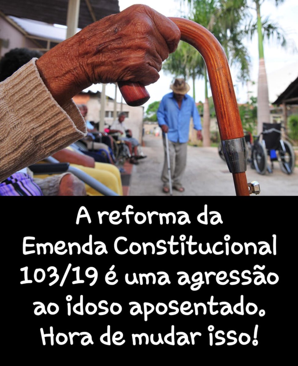 "Contribuímos por toda a vida.  Recomece a análise da anticonstitucionalidade do art.149 da EC 103, Ministro <a href="/gilmarmendes/">Gilmar Mendes</a>.    <a href="/STF_oficial/">STF</a> <a href="/LRobertoBarroso/">Luís Roberto Barroso</a> <a href="/alexandre/">R.s</a> Valorizem Aposentados #AposentadoriaHonrada