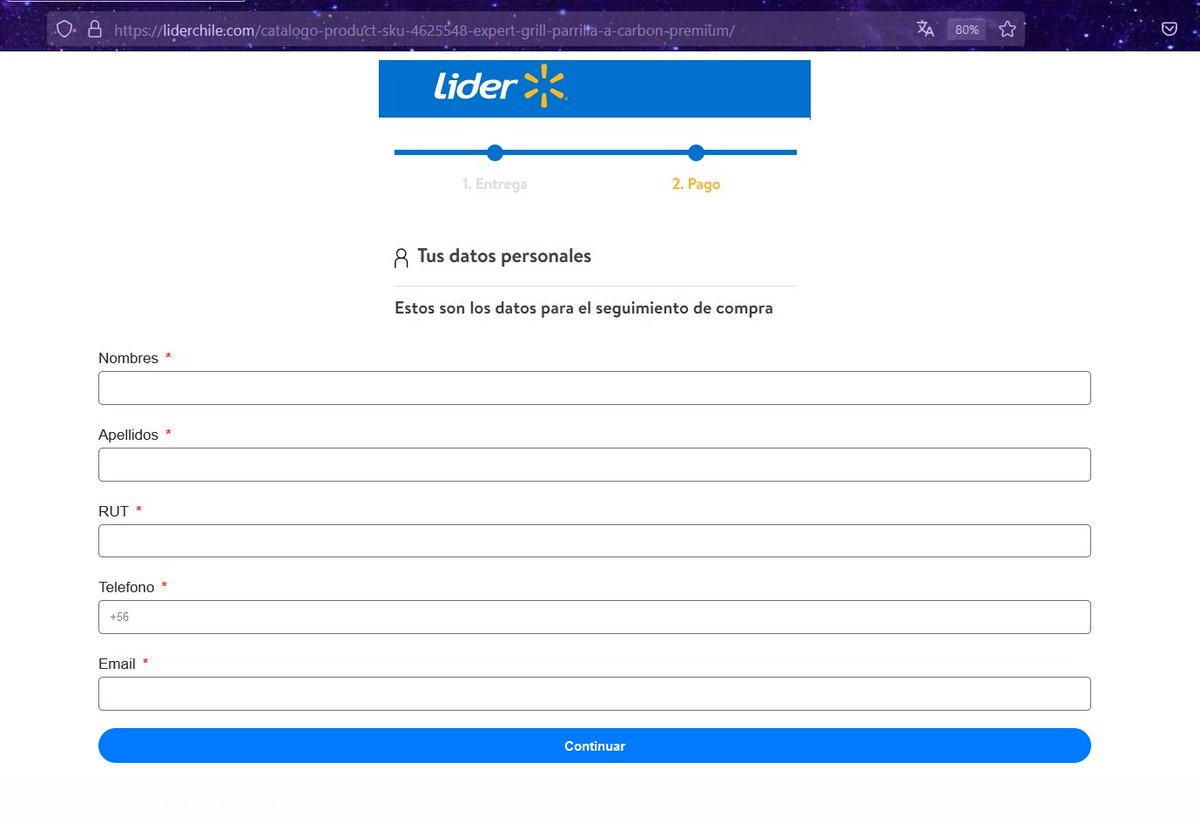1ZRR4H's tweet photo. ⚠️ CUIDADO, sitios falsos que imitan a tiendas como @LIDERcl y @RipleyChile redirigen a un portal fraudulento que suplanta a la pasarela de pago #Webpay de @Transbank. 

webpay3gtransbankpluss[.]com ❌

Los sitios están diseñados para recopilar datos personales y bancarios de las víctimas.

URLs maliciosas:
- https://liderchile[.]com/catalogo-product-sku-4623548-expert-grill-parrilla-a-carbon-premium/
- https://webpay3gtransbankpluss[.]com/redirec-1-expert-grill-parrilla-a-carbon-premium/
- https://webpay3gtransbankpluss[.]com/redirec-1-smart-tv-samsung-led-uhd-4k-55-au7090-2000390487151p/