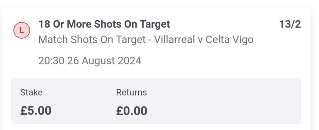 RobRoyAntique's tweet photo. @AskPaddyPower howcome this has been settled as a loss when opta stats +who you say all bets are settled by) have it as 18 shots on target,so does sofascore? https://t.co/g5Zkvy6szc