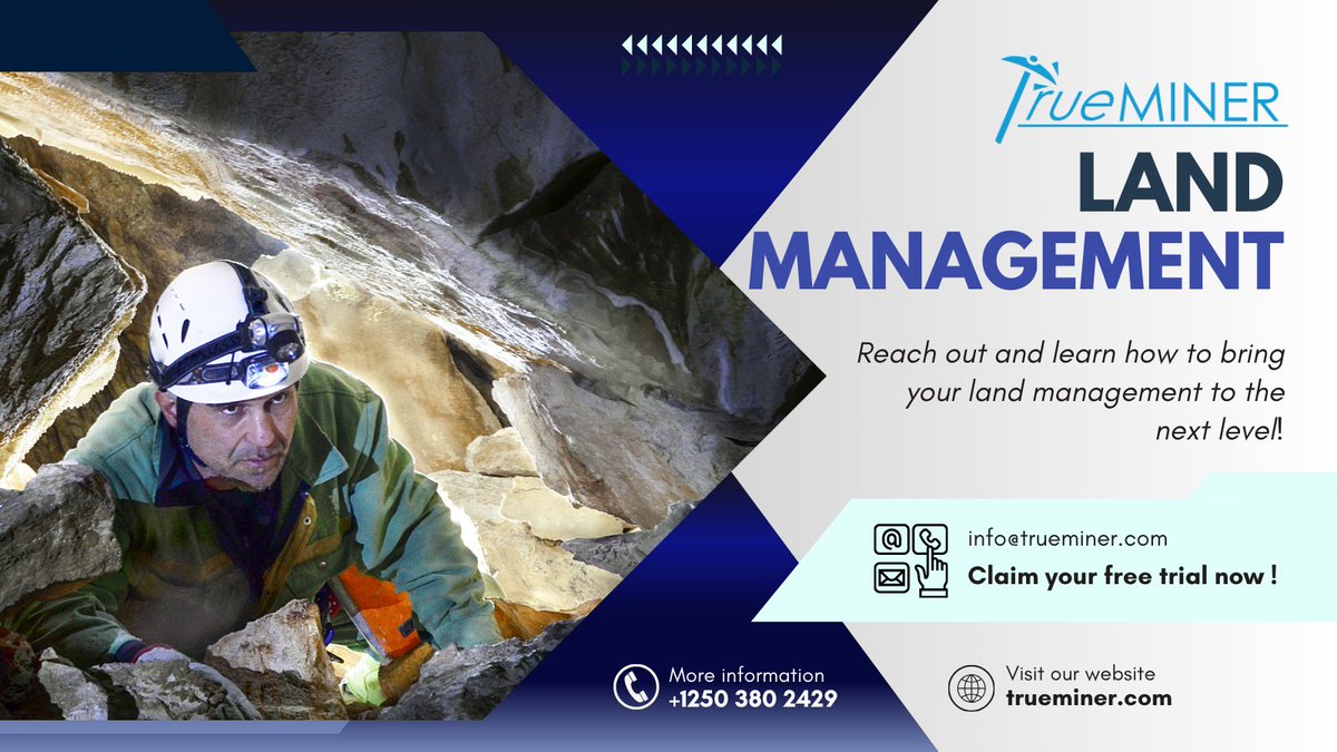 trueMINERSoftw1's tweet photo. 𝑡𝑟𝑢𝑒MINER™ is your one-stop-shop for streamlined land management: advanced tenure lifecycle monitoring, critical reporting, automated alerts for financial/legal obligations, and customizable displays tailored to your needs. Learn more at https://t.co/W2kzPOYejp.
#technology https://t.co/NFfOTYpvqp