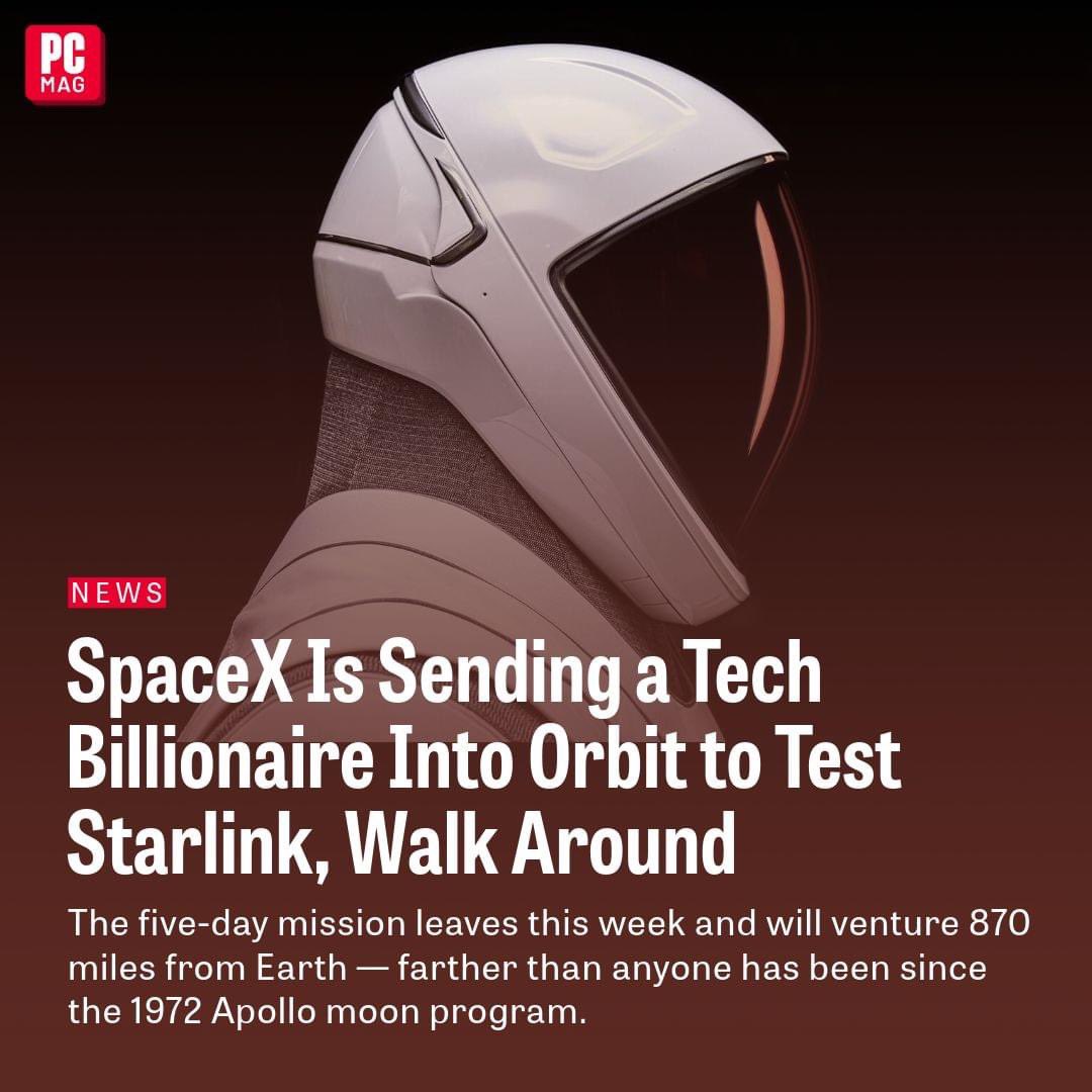 Tech billionaire Jared Isaacman is cleared for takeoff on a private #SpaceX rocket.

The 41-year-old founder of payment tech company, Shift4, bankrolled the mission, dubbed “Polaris Dawn.” Isaacman spent two years training for it along with his three other crew members—Retired