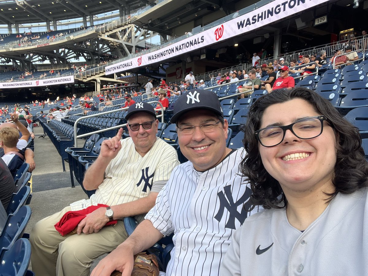GPopFord's tweet photo. Three generations traveling down I95 to support the boys! #toyotapinstripepride https://t.co/wF9adzqm9K
