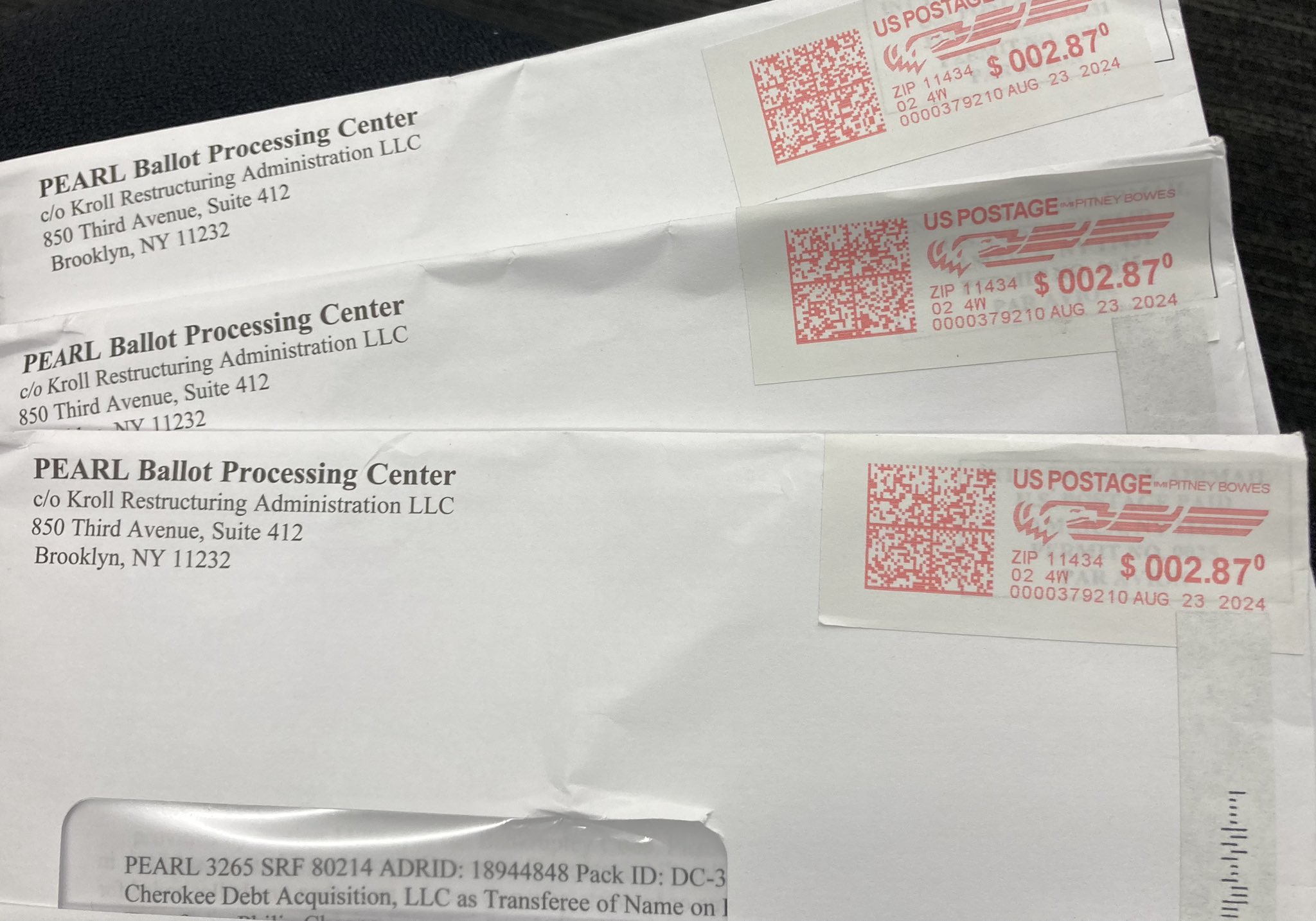 Claims Market on X: &ldquo;These #FTX ballots were postmarked Aug. 23 