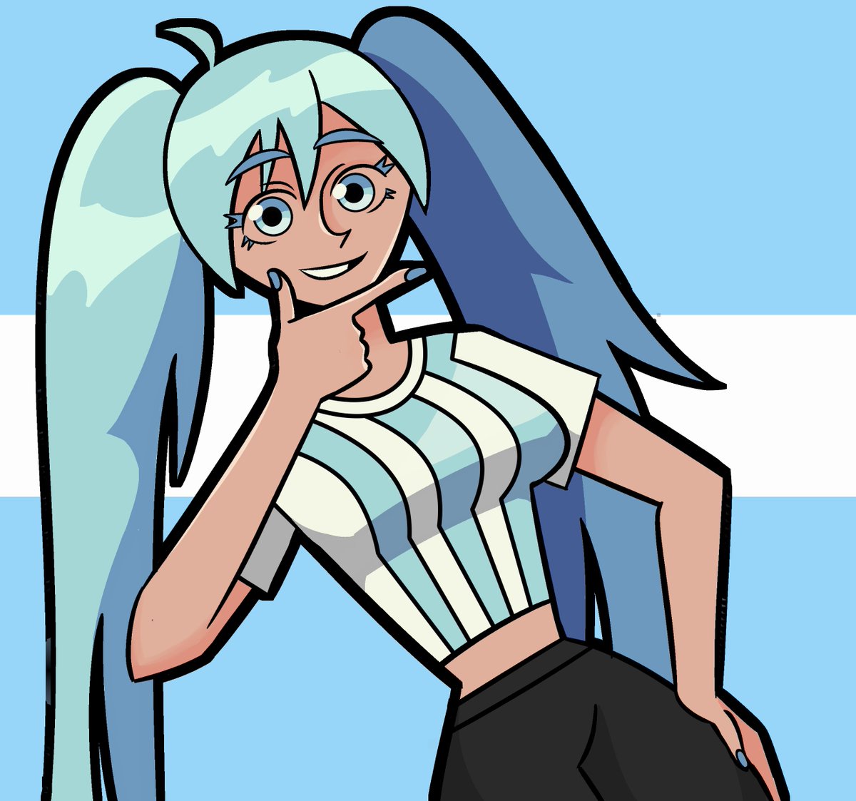paraparkaWorks's tweet photo. Miku argentina te dice "eso que choca por tu cola..." https://t.co/KnkqbBZ5DT