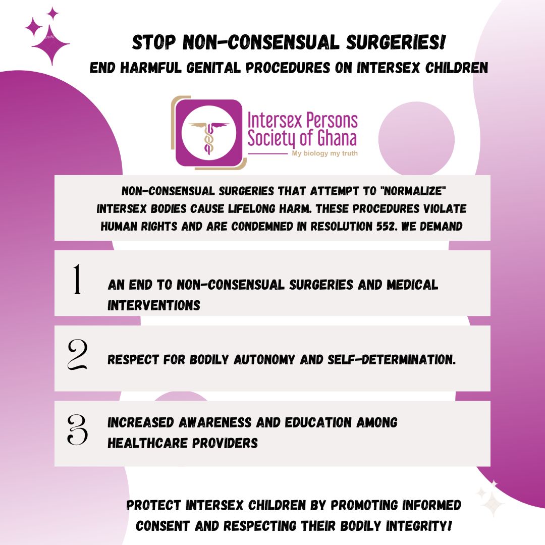 IntersexIPSOGH's tweet photo. Resolution 552, adopted by the ACHPR during its 74th Ordinary Session, recognizes intersex individuals in Africa, emphasizing that intersexuality is an inherent condition at birth and should not be taboo.
#IntersexRights #StopIGM #IntersexAwareness #ProtectIntersexChildren https://t.co/USooh4co1S