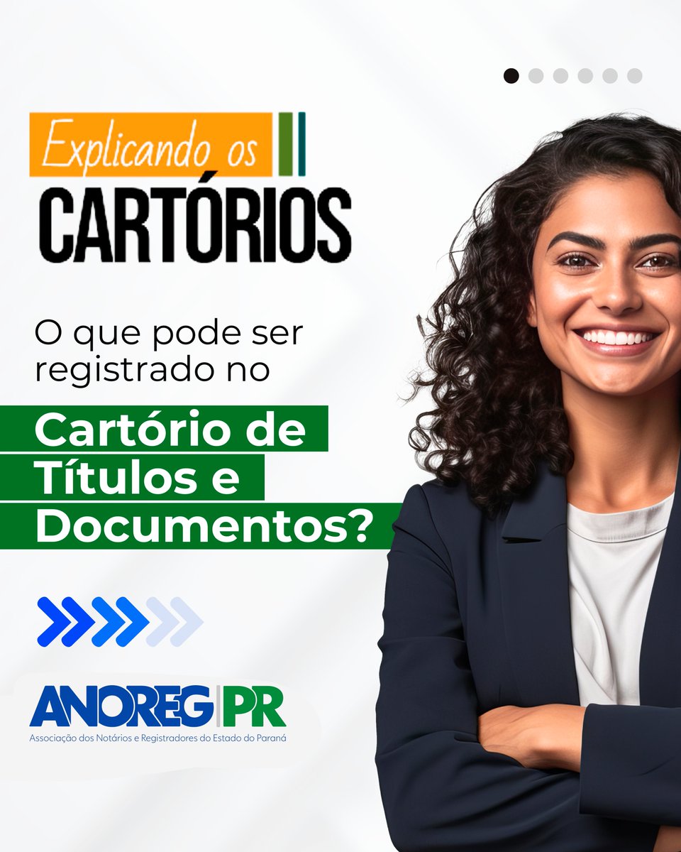 Anoregpr's tweet photo. ✅ Explicando os Cartórios

📋 O registro de Títulos e Documentos é sempre feito por meio da transcrição integral dos documentos, por meio de procedimento de digitalização (escaneamento) e microfilmagem do documento original. https://t.co/DokxqaPYJe