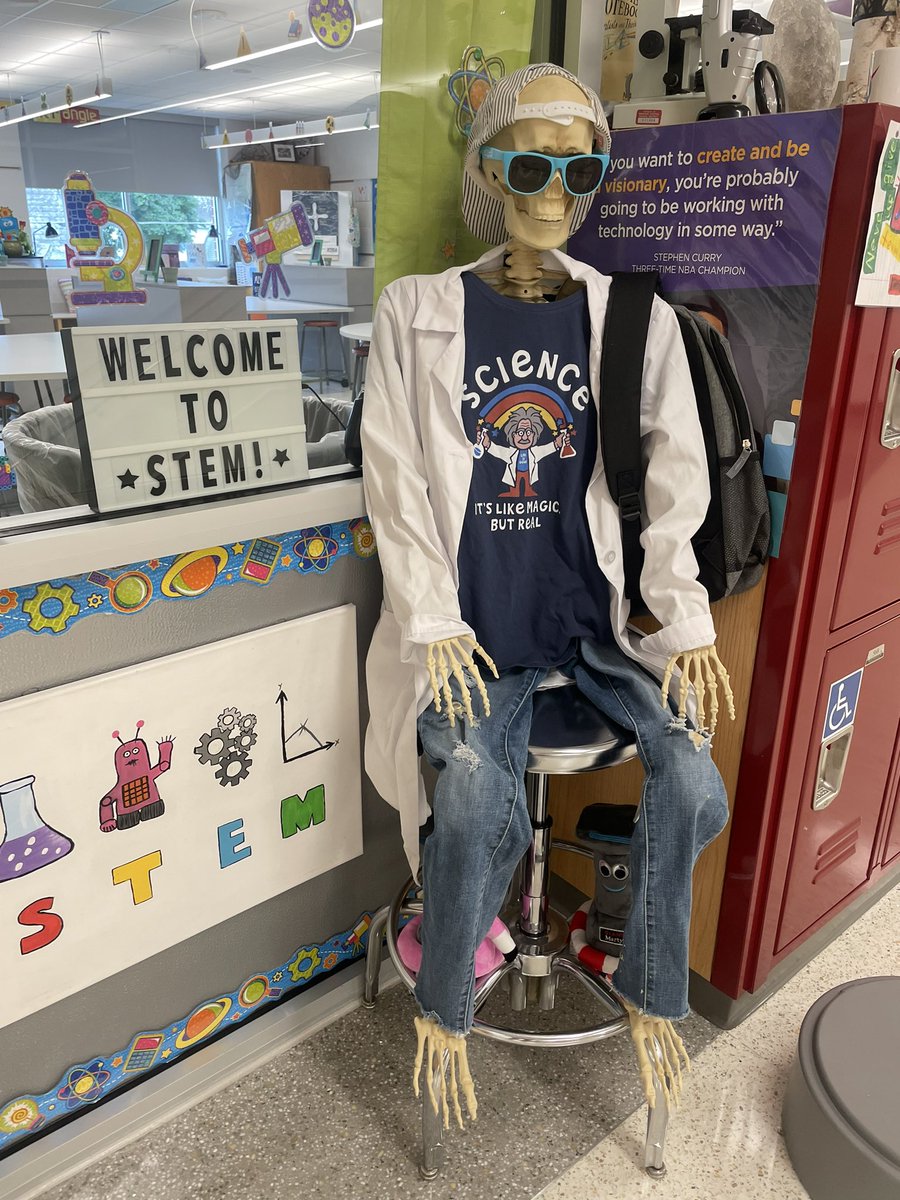 Laura Cropper (@cropperl03) on Twitter photo First day of year 18! Excited to be back in the STEM lab with the kiddos…and Mr. Baron E. Bones 🧪 👩🏼🔬 🧲 ⚙️ <a href="/ManheimCentral/">Manheim Central SD</a> <a href="/BaronElementary/">Baron Elementary</a> <a href="/PADeptofEd/">PA Department of Education</a> #steminpa First day of year 18! Excited to be back in the STEM lab with the kiddos…and Mr. Baron E. Bones 🧪 👩🏼🔬 🧲 ⚙️ <a href="/ManheimCentral/">Manheim Central SD</a> <a href="/BaronElementary/">Baron Elementary</a> <a href="/PADeptofEd/">PA Department of Education</a> #steminpa