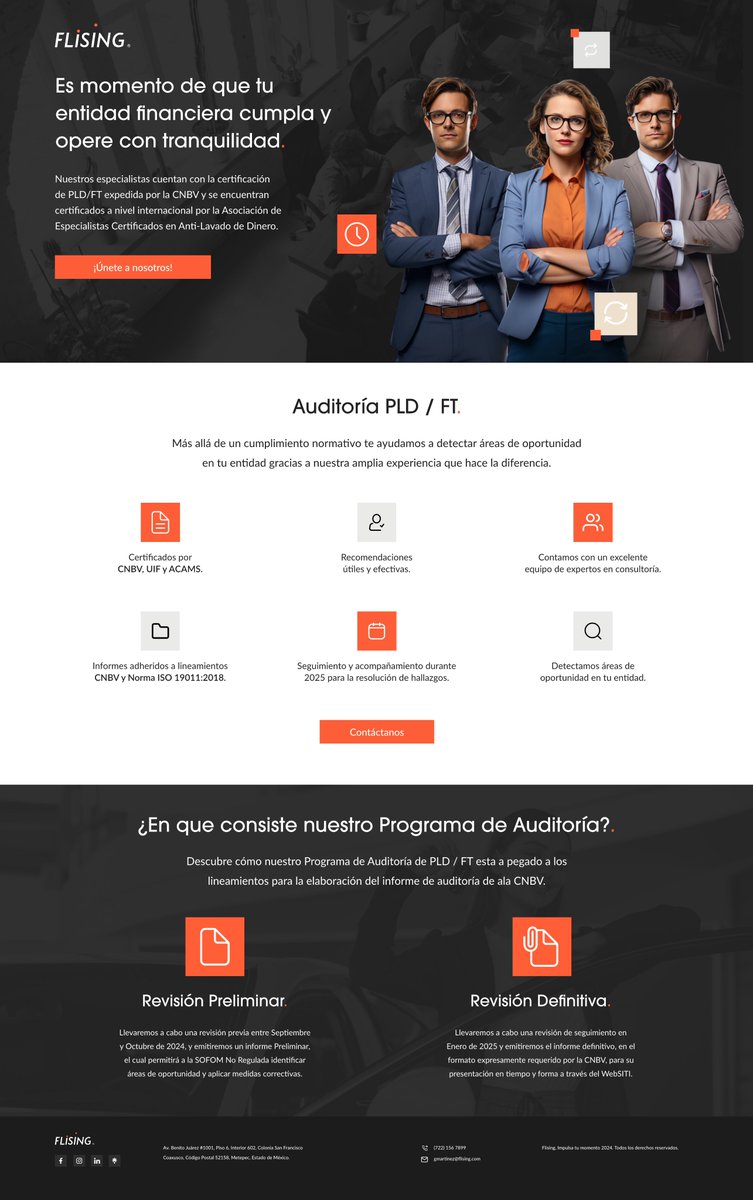 Flising_mx's tweet image. Es momento de que tu entidad financiera cumpla y opere con tranquilidad. ¡Unete a nosotros! ✨

📲 Whatsapp
wa.me/7221567899

📧 Correo electrónico 
gmartinez@flising.com