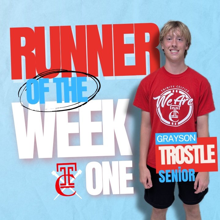 Congrats to Senior Grayson Trostle on being named Runner of the Week for Week #1! Grayson has been pushing hard, running himself up with the red group, showing his determination to get better every day!
