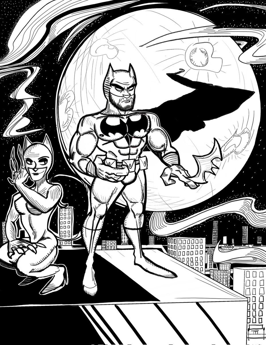 Neoswarm1's tweet photo. Batman and company .
#batman #Catwoman #Gotham #fanart #illustration #superhero https://t.co/dKhCWAYXju