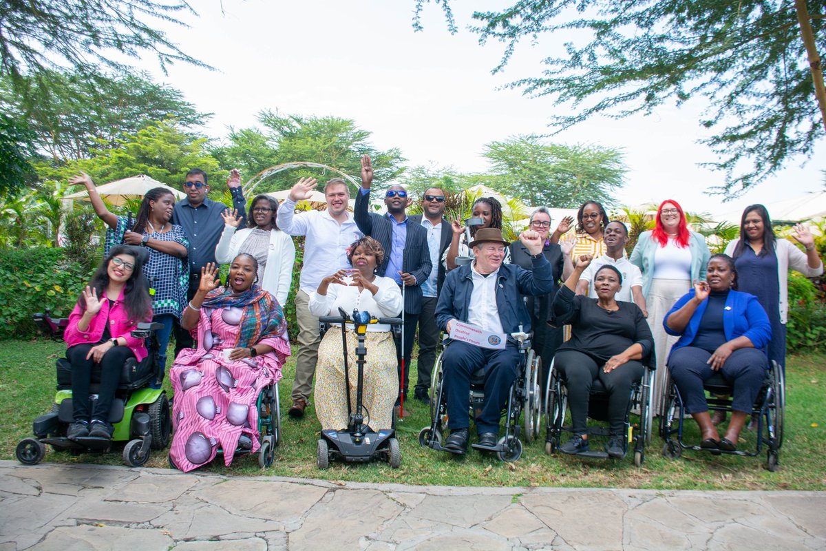 commonwealthDPF's tweet image. CDPF Executives flew in from across the globe to Nairobi Kenya for a conference and training for young disabled people. #disabilityequality #CDPF #InclusionMatters #inclusion