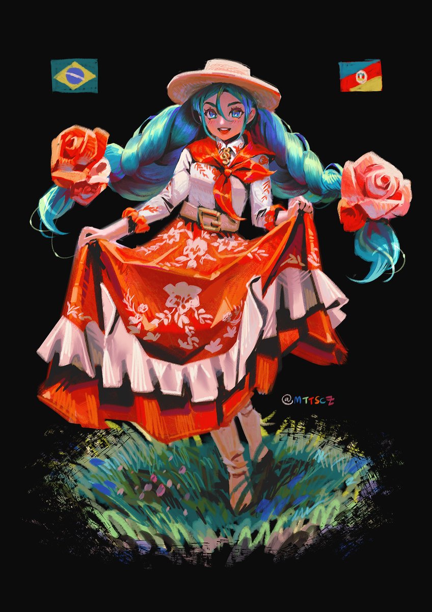 mttscz's tweet image. brazilian miku gaucho version 🧉