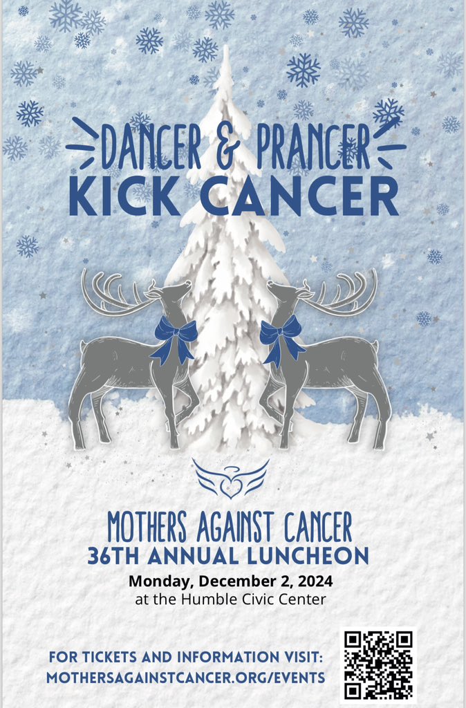 M_AgainstCancer's tweet photo. Tickets for MAC’s 36th Annual Holiday Luncheon go on sale in 6 days!! Join us for “Dancer &amp; Prancer Kick Cancer” on Monday, December 2nd. 

Tickets go on sale September 1st!!

#texaschildrens
#txchildrenscancercenter
#MACluncheon
#CancerResearch
#mothersagainstcancer https://t.co/7tAC5NbtC4