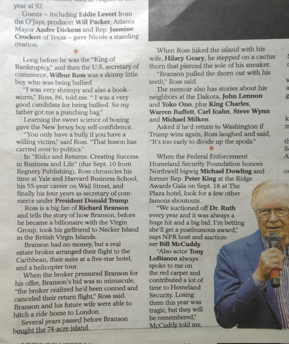 WilburRossBook's tweet photo. Appearance in NY Daily News 8/25/24 https://t.co/6ZuqKn8mzK
