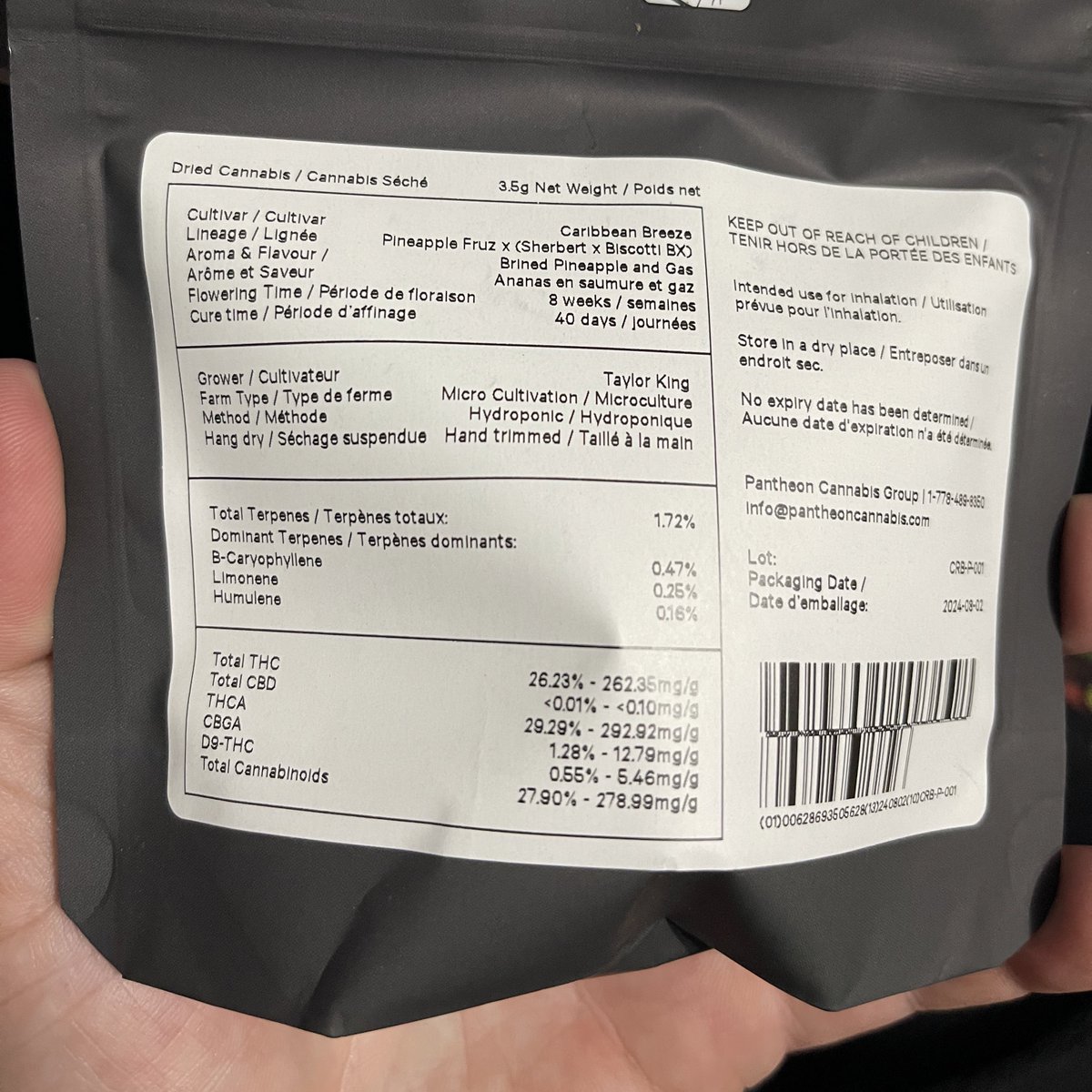 This felt like such a great score for Alberta to finally get our hands on some Caribbean Breeze from <a href="/backdoorcraft/">Backdoor Cannabis</a>. My only complaint is that it doesn’t come in any larger sizes… 🤣 hope to see more from these guys, this was a great idea.