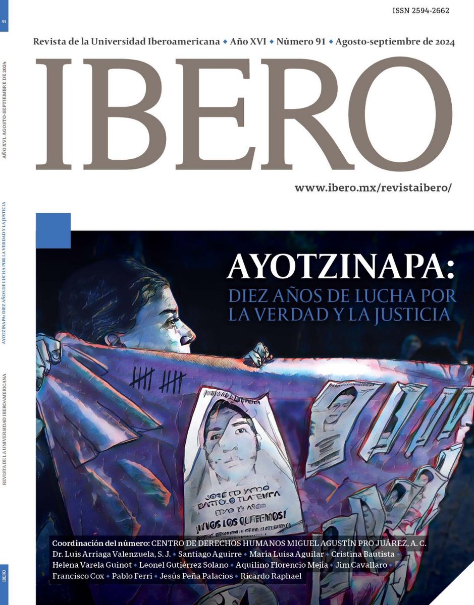 Al acercarse el décimo aniversario del caso Ayotzinapa, el nuevo número de la #RevistaIBERO da voz a la academia, organizaciones solidarias, egresados de la normal, familiares, el GIEI y periodistas que han seguido de cerca esta tragedia: acortar.link/RyqCW6