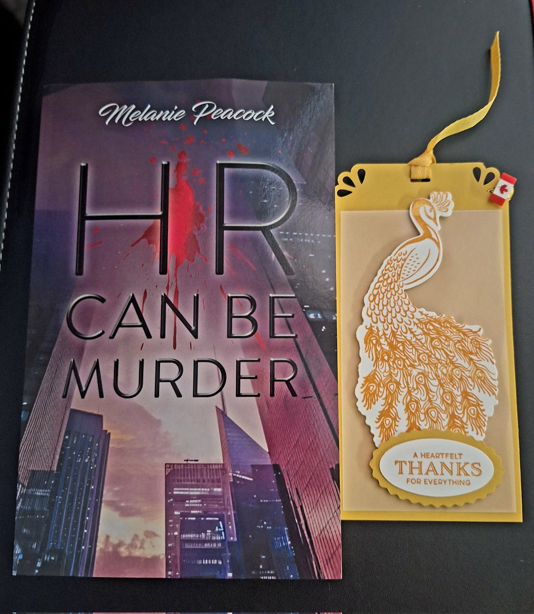Jon_Thurmond's tweet photo. An absolutely wonderful surprise in the mail from my fave Canadian and #HRSocialHour legend @doublempeacock! Can't wait to read this. #HRCanBeMurder #HRCommunity https://t.co/RxOda2TDyX