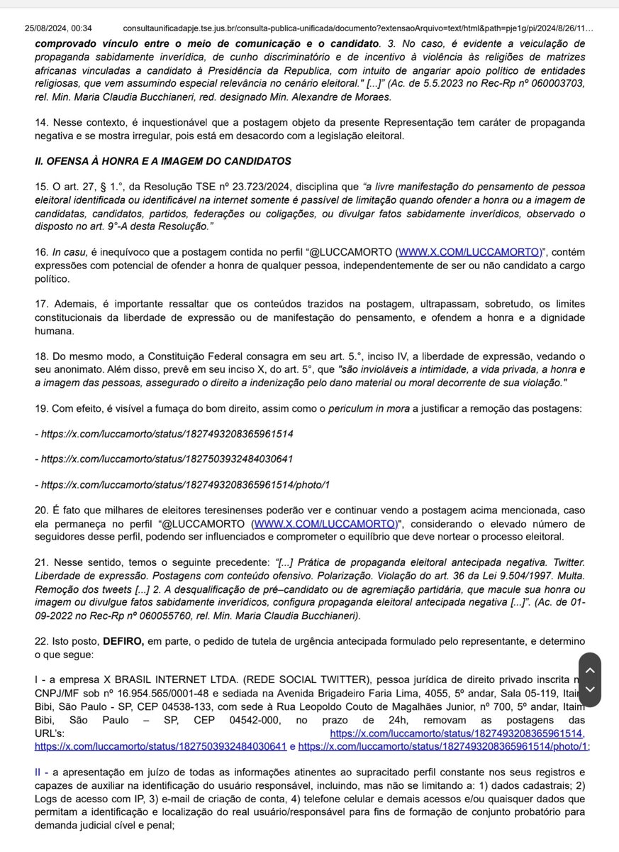 emoff's tweet image. #URGENTE Justiça condena perfil foi criado para difamar jornalista Erlan Bastos. O juiz determinou que a rede social "x" repasse ao jornalista que é candidato, dados como IP e localização para identificar o usuário. O mesmo perfil atacou outras pessoas.
