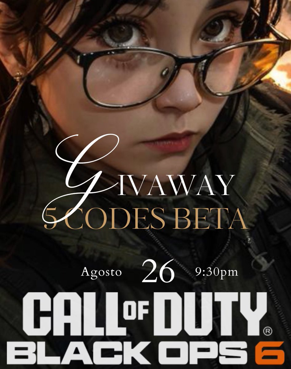 🚨 BO6 CÓDIGOS DE ACCESO ANTICIPADO AL BETA 🚨

🏆 5 GANADORES (Termina en 5 horas, 10:00 P.M CDMX) 🏆

Cómo entrar:
1️⃣ Like/Retweet 👍
2️⃣ Seguir a <a href="/CallofDutyLATAM/">Call of Duty LATAM</a> 
3️⃣ Seguir a <a href="/ldestinnyy/">lDestinny</a> 

Acceso anticipado para todas las plataformas

#callofdutylatam #BO6 #warzone #codes