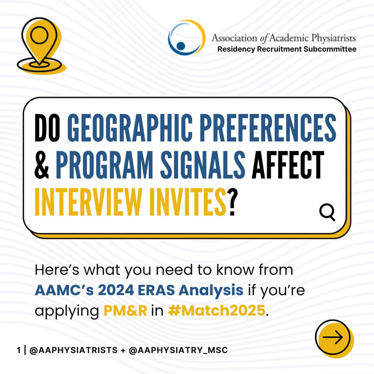 We get SO many questions on how program signals + geographic preferences affect #Physiatry residency interview invites, and <a href="/AAPhysiatrists/">Assoc. of Academic Physiatrists (AAP)</a> wants to give you the answers! 🫡

We broke down <a href="/AAMCtoday/">AAMC</a>'s 2024 ERAS Analysis, so buckle up, this thread is THOROUGH 😤 #Match2025 (1/10)