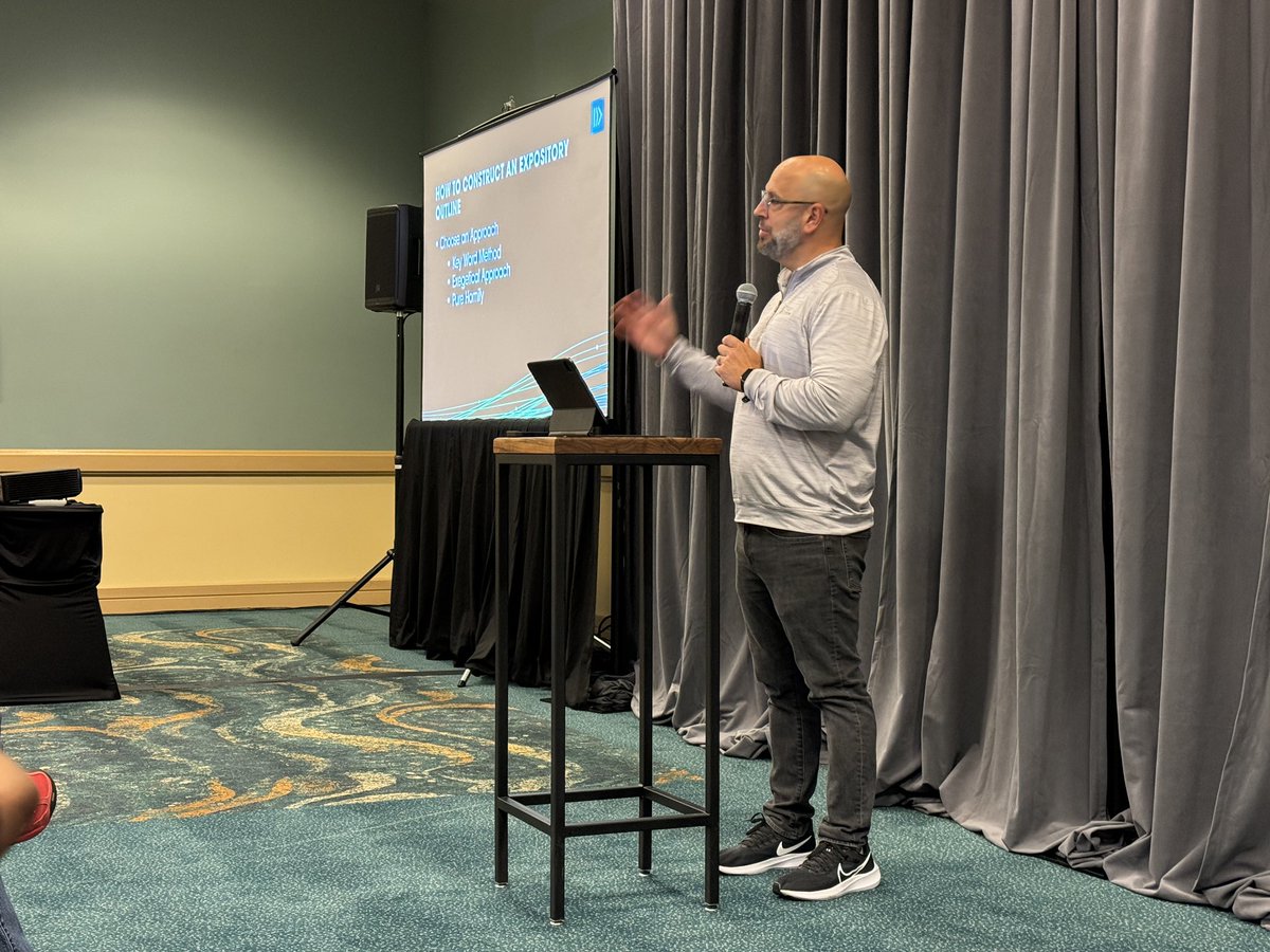 HeidenRatner's tweet photo. “You don’t have the clever, you just have to be clear…. Make the hero of the Bible, the hero of your sermon.”
— @tonymerida
@sendnetwork #SNG24 #preachChrist https://t.co/cckHjG2FR7