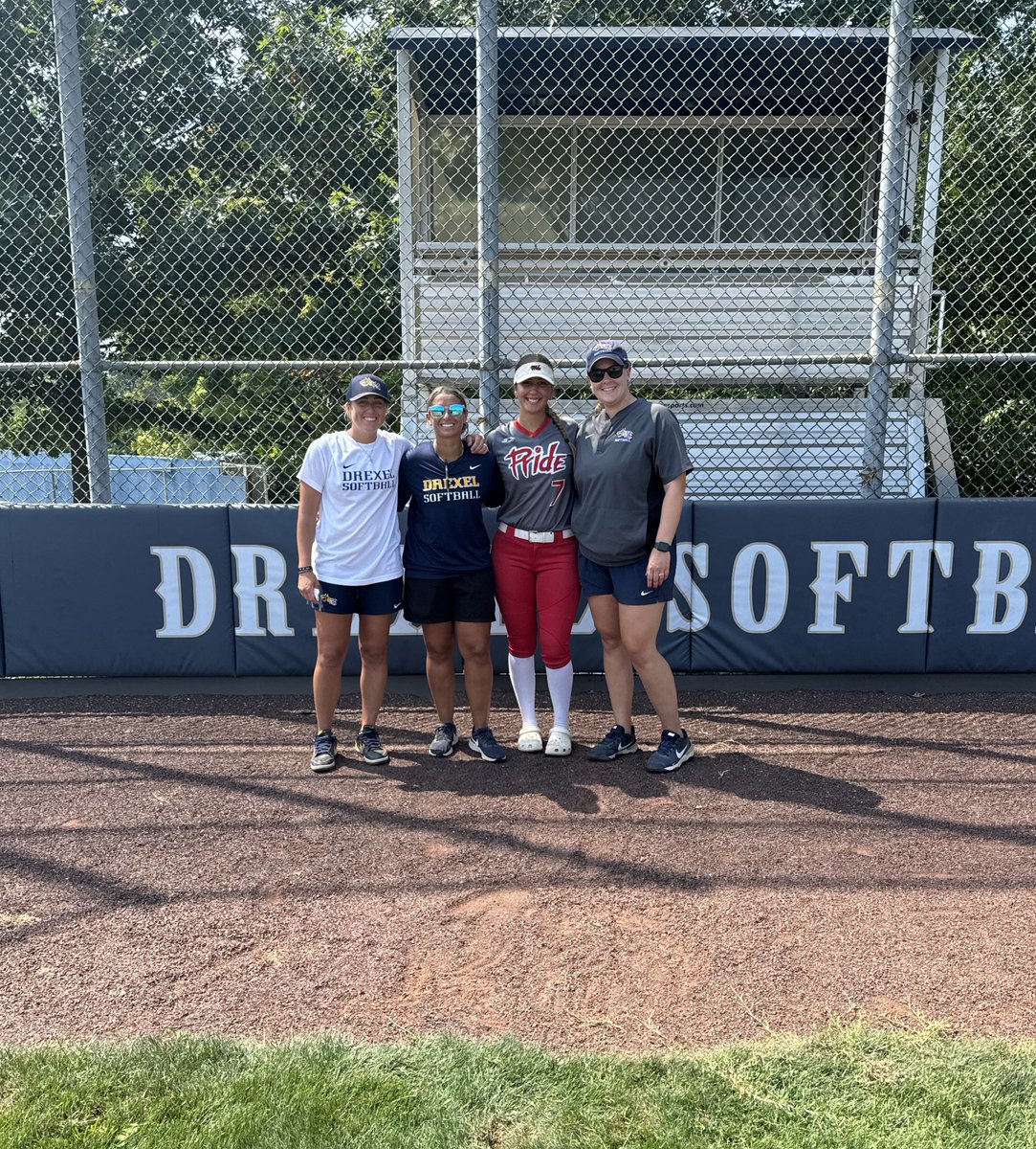 Thank you so much <a href="/DrexelSoftball/">Drexel Softball</a>  for hosting such a great camp today. Thank you Coach <a href="/katiejansson/">Katie Jansson</a>, Coach <a href="/CoachBri14/">雅安</a> , and Coach <a href="/carly_todd/">Carly Todd</a> for all of your time! I loved the campus and can’t wait to learn more about your program <a href="/NJPrideGold/">NJ Pride Softball</a>