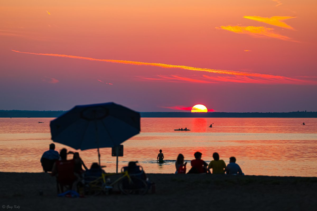 Enjoying a late summer sunset at Britannia Beach. #MyOttawa