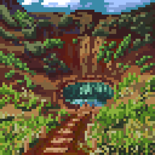 cheesepuff82's tweet photo. #pixel_dailies #meteorimpact #Pixelart #crater #Landscape
@Pixel_Dailies https://t.co/mwCuw6fbug