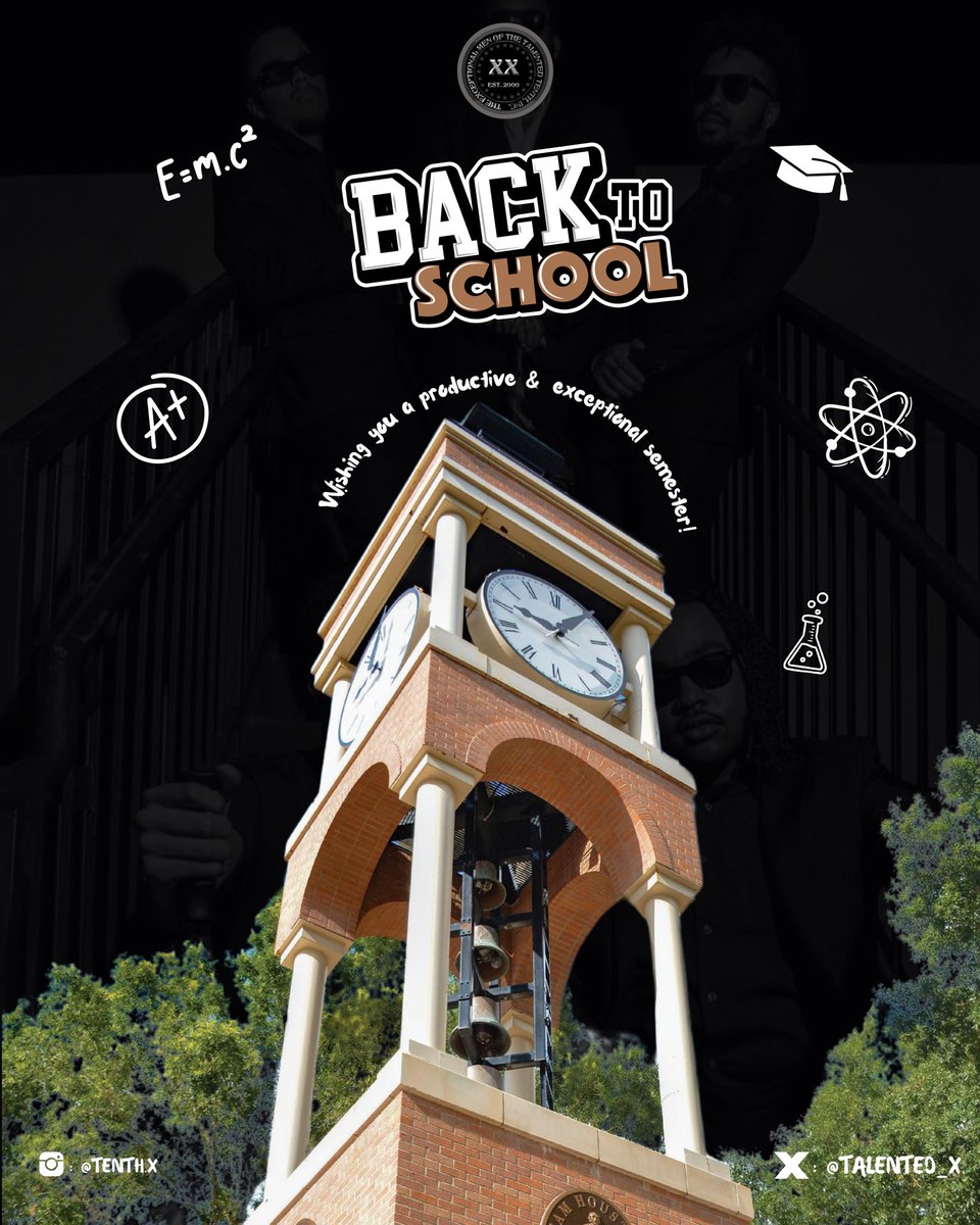 Happy First Day of Class! The Exceptional Men of The Talented Tenth Inc. wish you a semester full of productivity and excellence! Let's make it exceptional! ✖️✖️