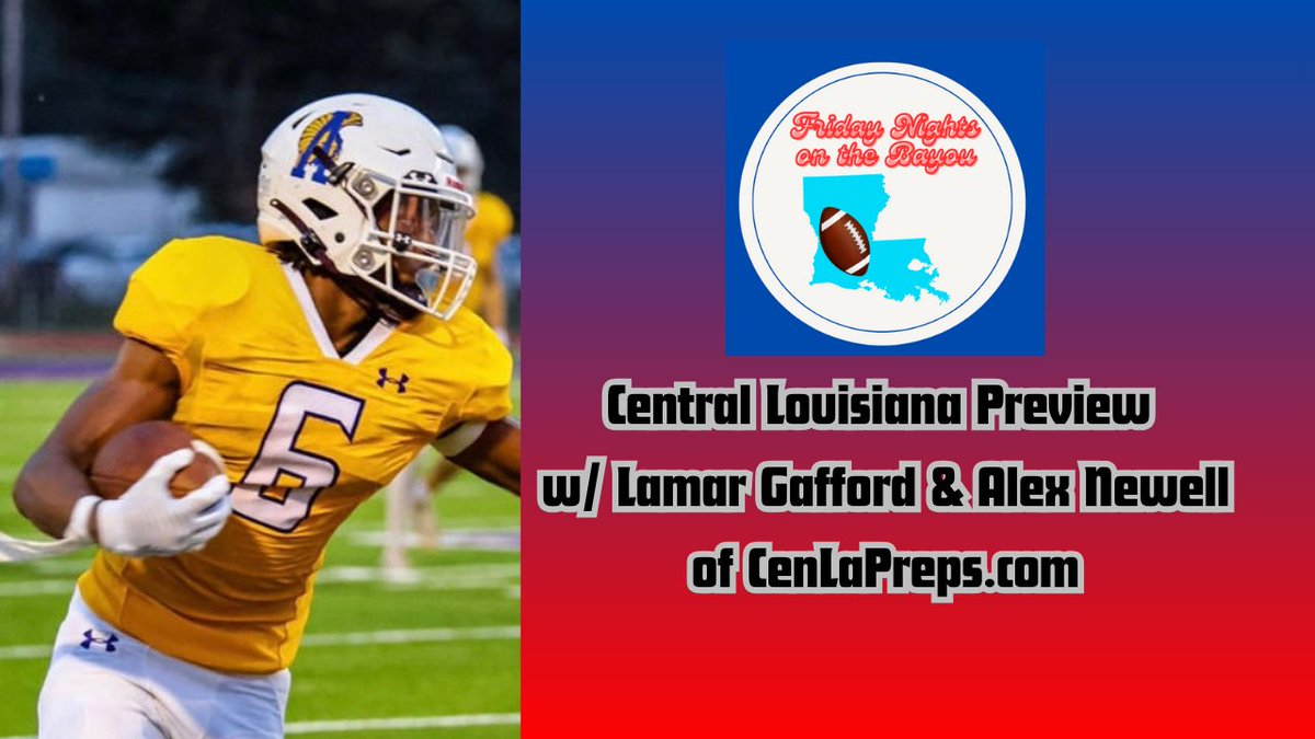 Rougarou Sports Media (@rougaroumedia) on Twitter photo On this episode of Friday Nights on the Bayou, <a href="/ChachereGrant/">Grant Chachere</a> chats with <a href="/lamargafford/">LaMar Gafford</a> and <a href="/alexlnewell89/">Alex Newell 🇺🇲</a> of cenlapreps.com. We talked about all of the top teams including Alexandria, Jena and Tioga. We also talk about some of the sleeper teams in the area that could On this episode of Friday Nights on the Bayou, <a href="/ChachereGrant/">Grant Chachere</a> chats with <a href="/lamargafford/">LaMar Gafford</a> and <a href="/alexlnewell89/">Alex Newell 🇺🇲</a> of cenlapreps.com. We talked about all of the top teams including Alexandria, Jena and Tioga. We also talk about some of the sleeper teams in the area that could