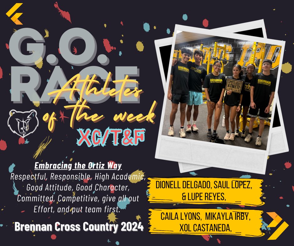 Shouting out some exceptional hard working kids (we have so many!) from Meet Week #2

The “G.O. Athletes of the Week” embrace  the Coach Ortiz way. They are respectful and responsible with great attitudes, great character, show outstanding effort &amp; are great teammates. 💪🏽 

BFND
