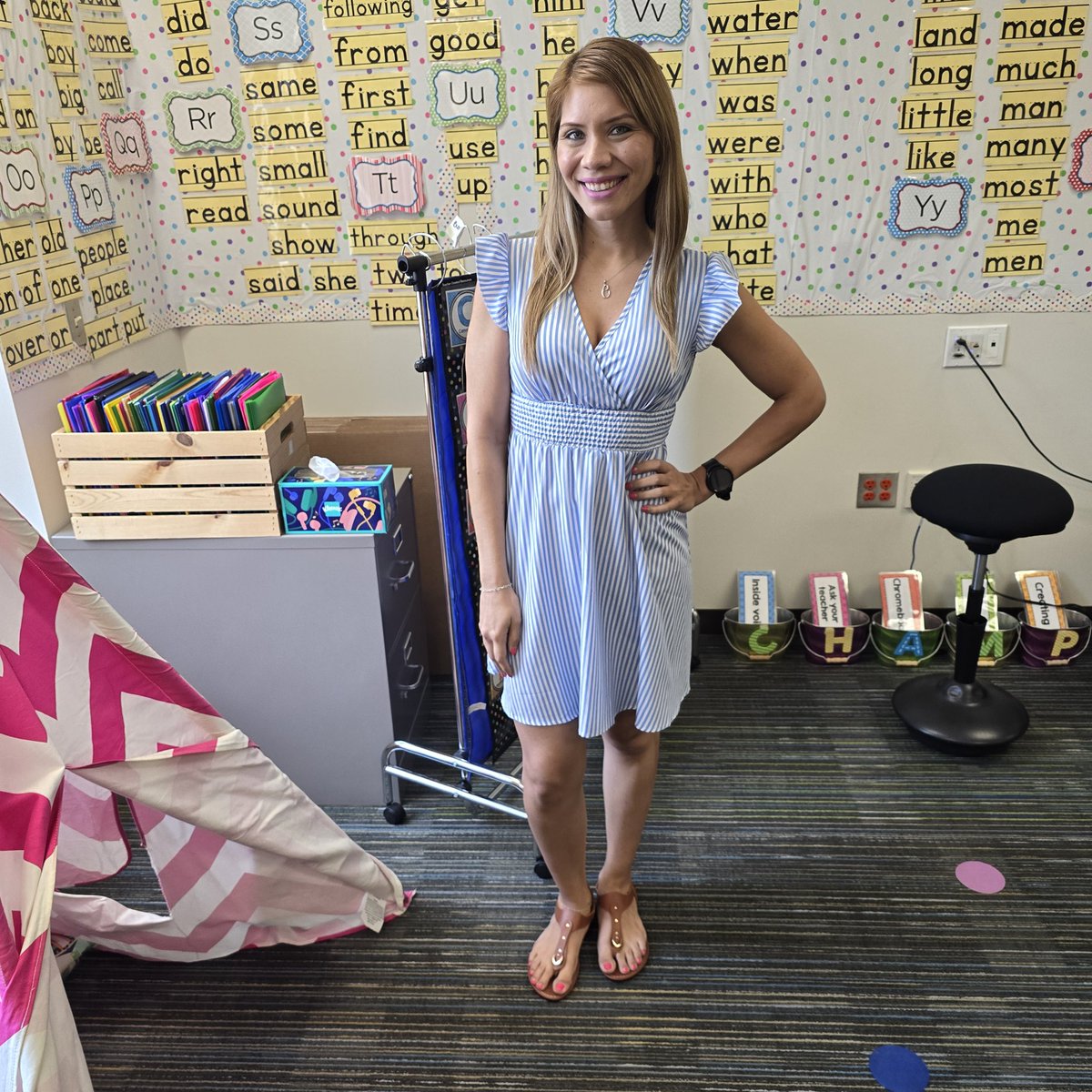 This dress is one of my 1st purchases from TikTok Shop I’m loving it! 💙 I got so many compliments on it. If you’re looking for something cute &amp; comfortable, definitely check it out.
If you like this dress, go to the link in my bio, click on Instagram links &amp; find this picture.