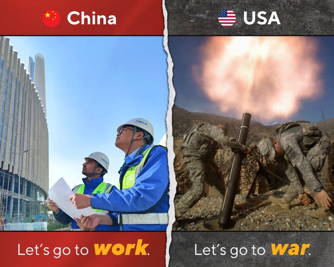 ShangguanJiewen's tweet photo. China is building 1,000 new schools in Iraq.

The US destroyed much of Iraq's infrastructure.

Which nation foreign policy is a model for peace?

#peace https://t.co/iM4Tq6pmDM