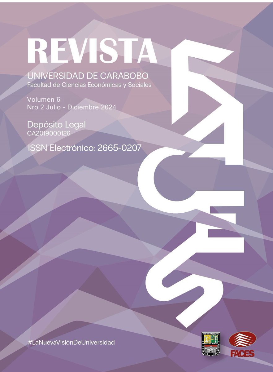 Revista FACES Volumen 6 - Número 2, julio-diciembre 2024 de <a href="/facesuc1/">faces_uc</a> <a href="/UCarabobo/">Universidad de Carabobo</a> en el portal de Revistas <a href="/RedBiblioUC/">Red Bibliotecas UC</a> servicio.bc.uc.edu.ve