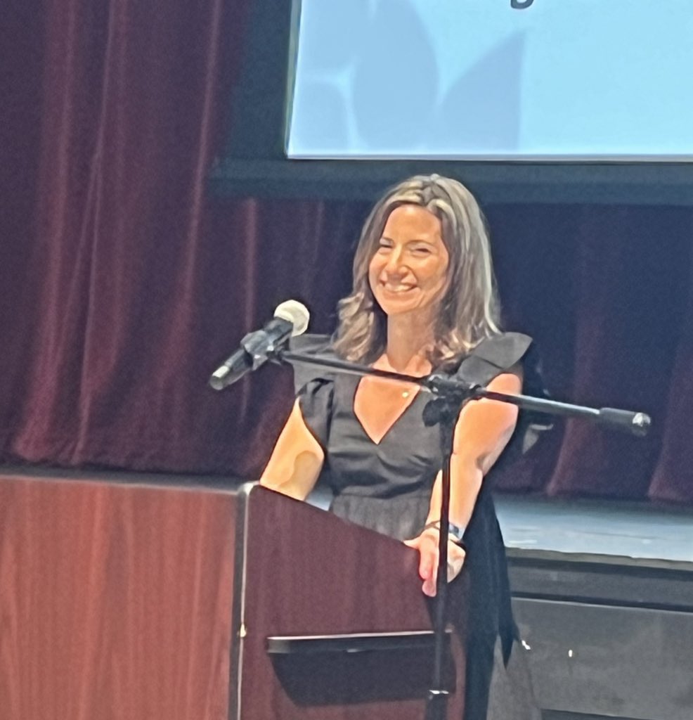 It was truly my honor to speak about the talents of Newtown Teacher of the Year.  Congratulations Anne Fries, Well-Deserved! #leadlap <a href="/AnneUberti/">Anne Uberti</a>