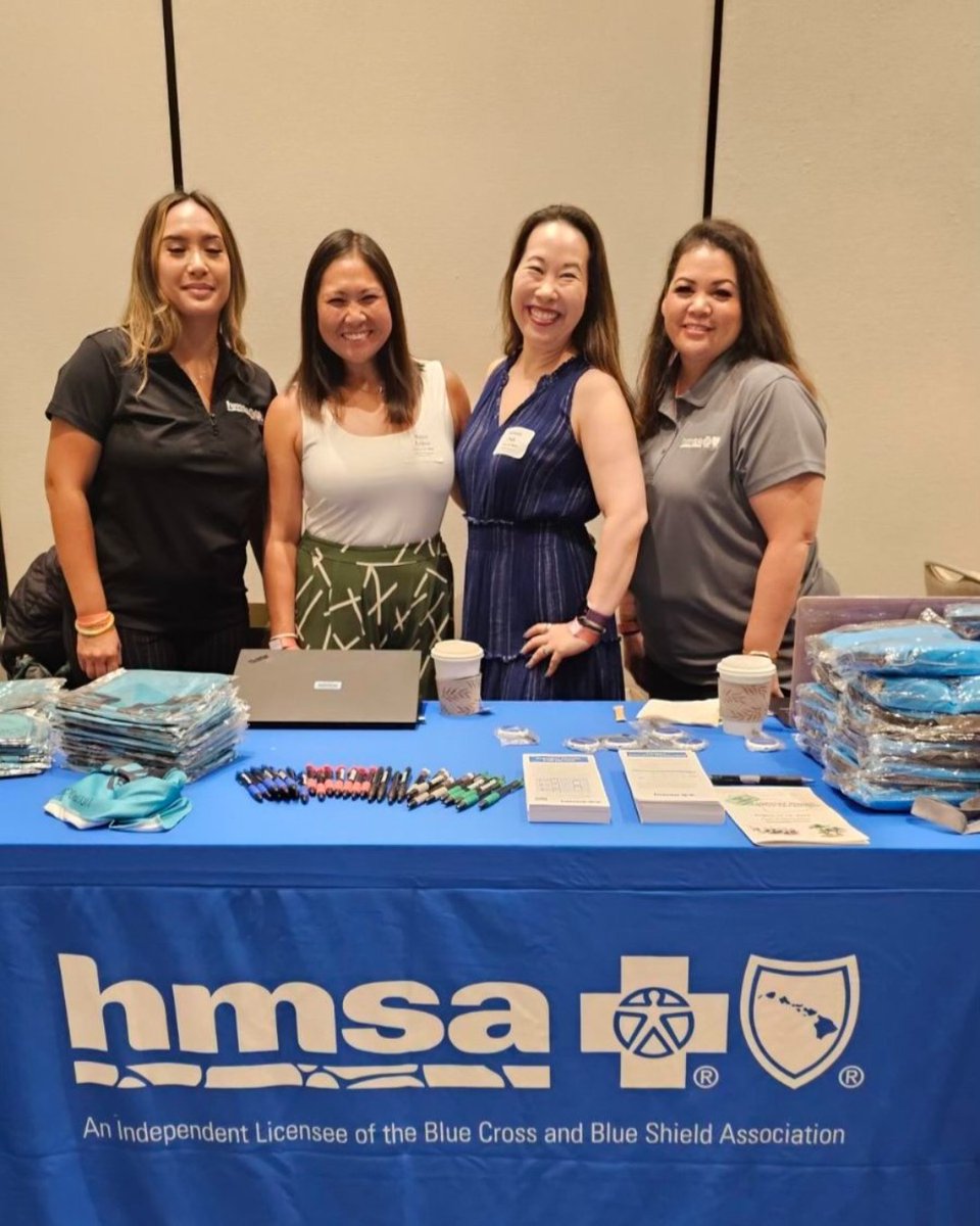 hmsahawaii's tweet photo. Mahalo @uhmedjabsom Alumni Association for having @hmsahawaii Chief Medical Officer Dr. Stefanie Park and #TeamHMSA at the 2024 All Class Reunion and Educational Symposium! https://t.co/S0Z6MyhCMS