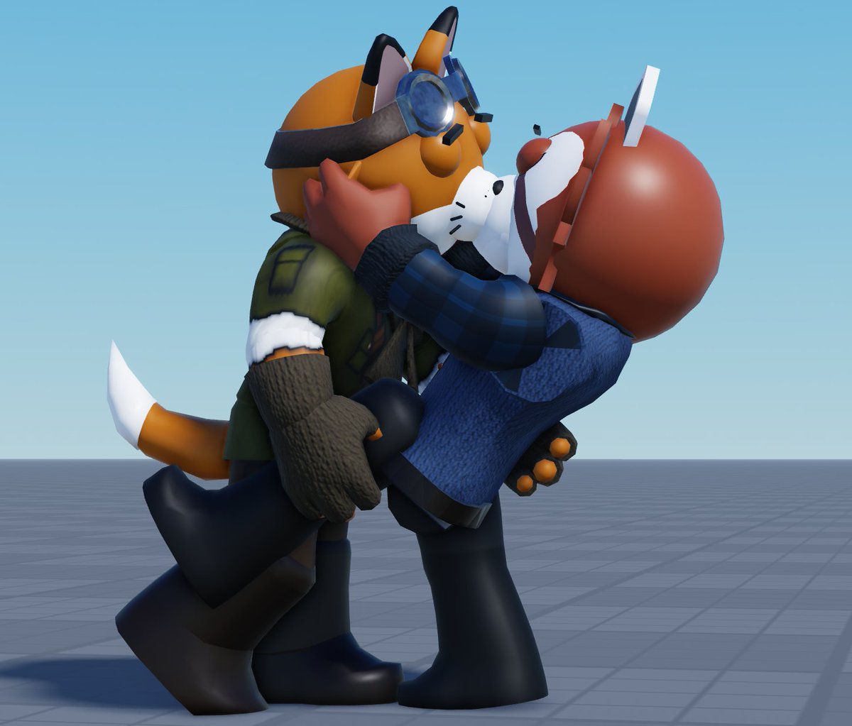 zzaaannneee's tweet image. &quot; Vote Ryder!! &quot; &quot;Vote Finley!! &quot; 

can&apos;t we all just get along...
#piggy #piggyroblox #robloxpiggy 
(Ryder model made by flashcatfilms and luniona!)