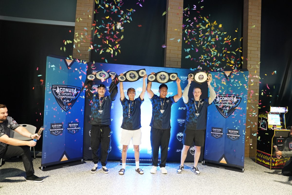 AirForceGaming's tweet photo. 🏆 Buckley SFB are your 2024 CONUS Champions! 🏆

After an intense week of competition, Buckley SFB has claimed the title with an outstanding final map record of 25-1. From the Winners Finals to the championship match, their dominance was unmatched.

@rvngful @cabasay @No_Dahnte https://t.co/GevGxhKbCk