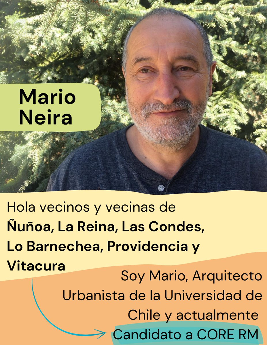 arqmneira's tweet photo. Ya aceptado por @ServelChile como candidato a Consejero Regional de la Región Metropolitana, me voy presentando y así nos vamos conociendo e interactuando. @ConySchon @tomashirsch @MarilenCabrera @EmiliaRiosS @MEugeniaPuelma @tomashirsch https://t.co/NQ68WqhRP6