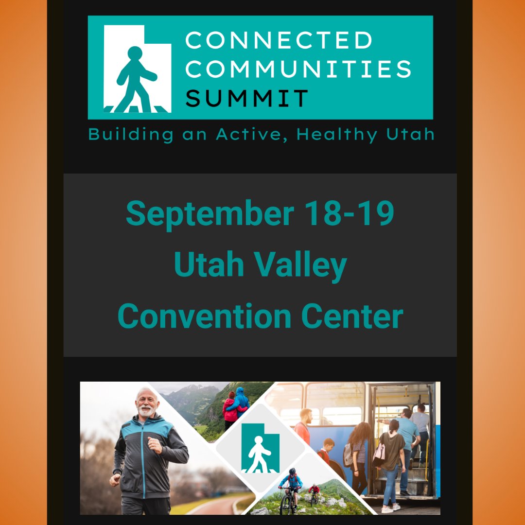 Our friends at <a href="/moveutah/">Move Utah</a>, <a href="/iBikeUtah/">Bike Utah</a>, &amp; <a href="/GetHealthyUtah/">Get Healthy Utah</a> combined their annual events into one conference. Come hear us talk about our cool research! Use the code 'CCS.AshleyMarshall' to get $25 off registration! Register here: lnk.bio/theutahfoundat…