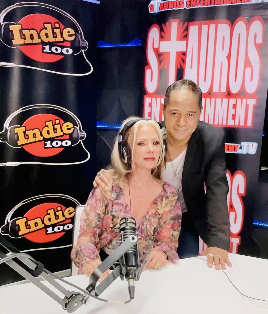 On the radio with Tyrone Tann. He’s a master!!   Lots to talk about #Indie#fridaythe13th#screamqueen