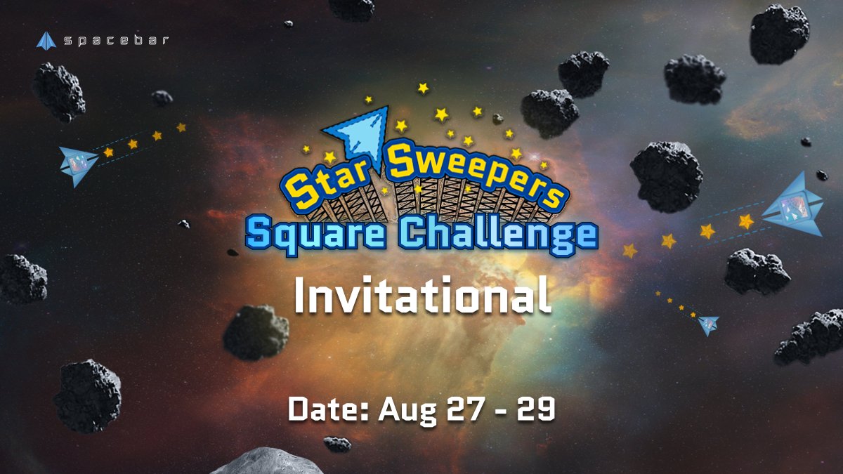 spacebarxyz's tweet photo. Square Challenge Invitational Begins💫
​
The Square Challenge Invitational has officially begun! All qualified players have three days to submit their best scores.
​
Remember, the game must be played in Ranked Mode. Don't forget to include your username, Square name, and tag @spacebarxyz when posting it on X!
​
Good luck to all the participants!
​
Go and cheer on your fellow Square member!